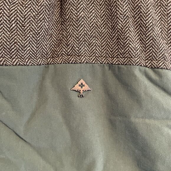 LRG Lifted Research Quilted Puffer Vest Green Wool Blend‎ Houndstooth Men 2XL - Picture 6 of 11